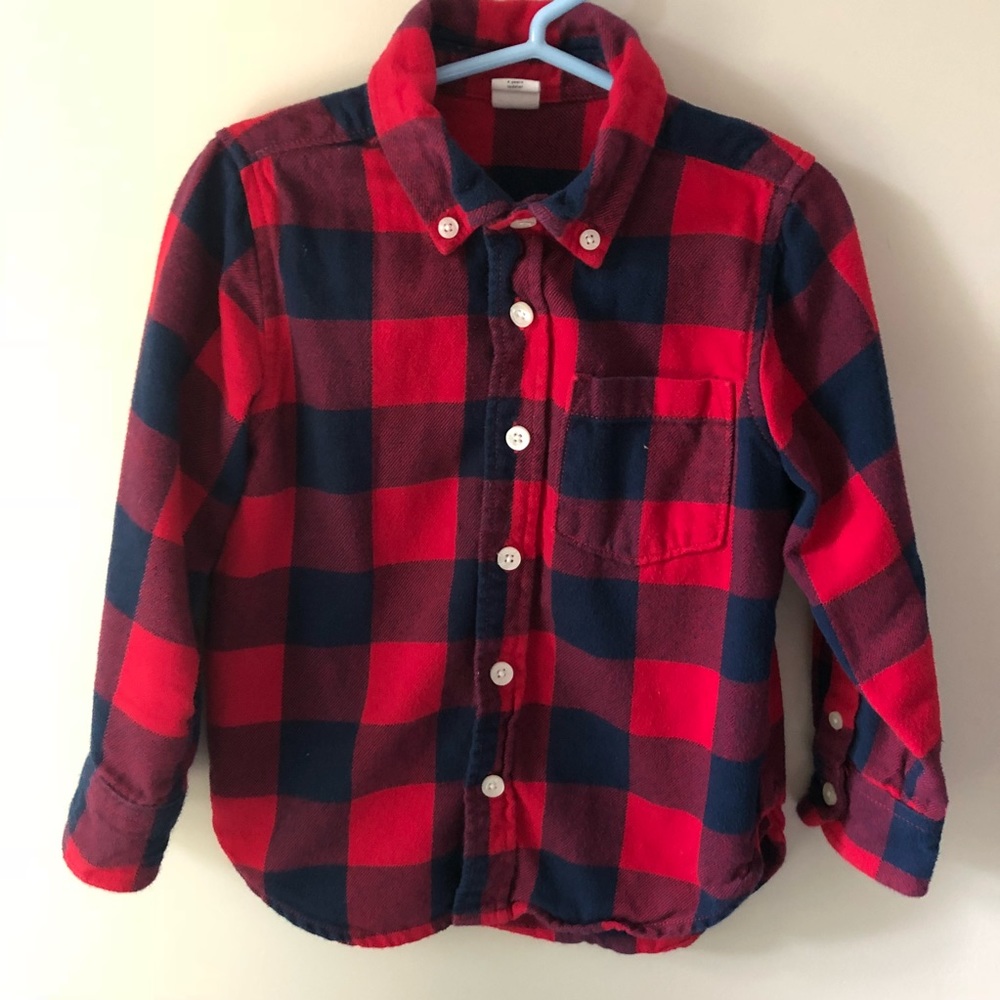 Gap 4T buffalo plaid flannel